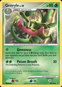 Great Encounters Grovyle #40 card