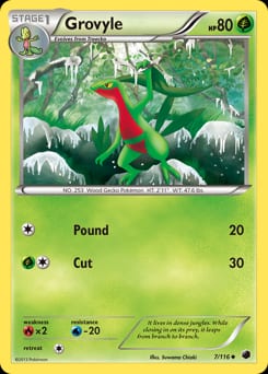 Plasma Freeze Grovyle #7 card