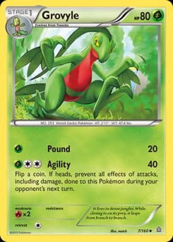 Primal Clash Grovyle #7 card