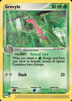2003 Ruby & Sapphire Grovyle #32 card