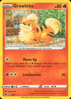 McDonald's Collection 2022 Growlithe #4 card