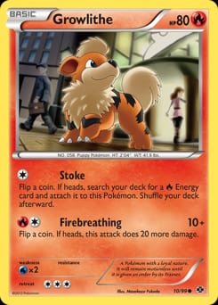 2012 Next Destinies Growlithe #10 card