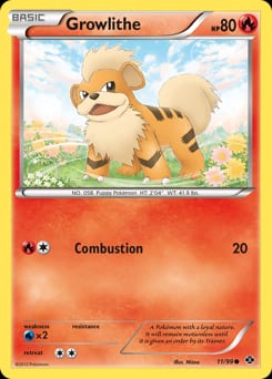 2012 Next Destinies Growlithe #11 card