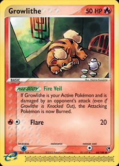 Sandstorm Growlithe #65 card