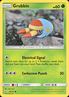 Unbroken Bonds Grubbin #18 card