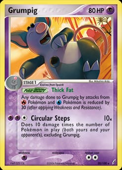 Crystal Guardians Grumpig #20 card