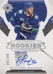 2019-20 Upper Deck Ultimate Collection Base Set Guillaume Brisebois #118 card
