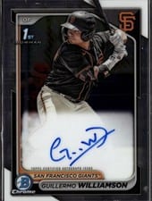 2024 Bowman Chrome Prospects Autographs Guillermo Williamson #CPA-GWI card