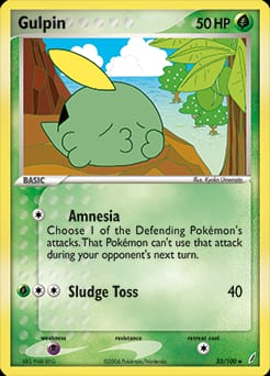 Crystal Guardians Gulpin #33 card