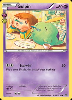 Generations Gulpin #RC12 card