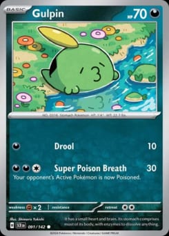 Stellar Crown Gulpin #91 card