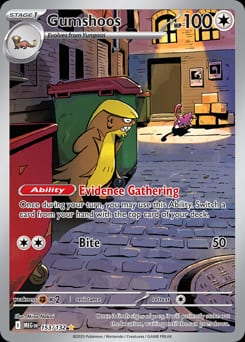 2025 Mega Evolution Gumshoos #153 card