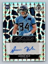 2025 Panini Mosaic Rookie Scripts Gunnar Helm #RS-GHM card