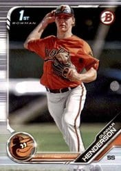 2019 Bowman Draft Base Set Gunnar Henderson #BD-22 card