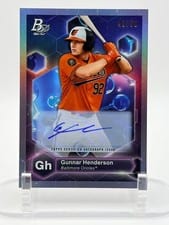2022 Bowman Platinum Precious Elements Autographs Gunnar Henderson #PE-17 card