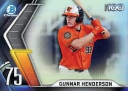 2022 Bowman Scouts' Top 100 Gunnar Henderson #BTP-75 card