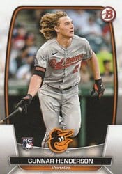 2023 Bowman Base Set Gunnar Henderson #65 card