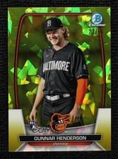 2023 Bowman Chrome Sapphire Gunnar Henderson Yellow #10 card