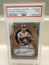 2023 Bowman Sterling Opulence Autographs Gunnar Henderson #SOA-GH card