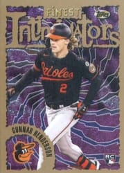 2023 Finest Flashbacks Base Set Gunnar Henderson #8 card