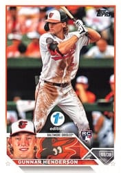 2023 Topps 1st Edition Base Set Gunnar Henderson #206 card