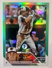2023 Topps Gunnar Henderson 1st Edition Green #206 card
