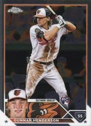 2023 Topps Chrome Base Set Gunnar Henderson #2 card