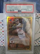 2023 Topps Chrome Radiating Rookies Autographs Gunnar Henderson #RRA-GH card