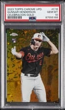 2023 Topps Chrome Update Celebracion Gunnar Henderson #C-16 card