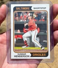 2023 Topps Heritage Gunnar Henderson Black Border #64 card
