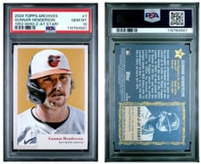 Gunnar Henderson 2024 Topps Archives 1953 Topps Who-Z-At Star? card