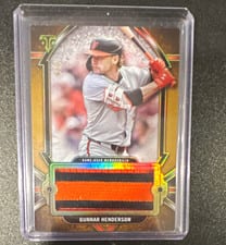 2024 Topps Triple Threads Single Jumbo Relics Gunnar Henderson #SJR-GH card
