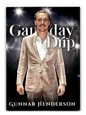 2025 Topps Celebration Mega Box Gameday Drip Gunnar Henderson #GD-20 card