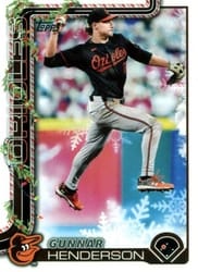 2025 Topps Holiday Base Set Gunnar Henderson #H18 card