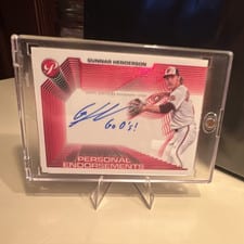 2025 Topps Pristine Personal Endorsements Autographs Gunnar Henderson #PPEA-GH card