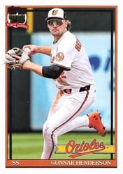 2026 Topps 1991 Topps Gunnar Henderson #T91-49 card