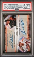 2023 Topps Chrome Dual Rookie Autographs Gunnar Henderson / Adley Rutschman #DRA-RH card