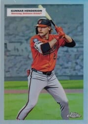 2025 Topps Chrome Platinum 1955 Topps Double Headers Gunnar Henderson / Cal Ripken Jr. #55DH-13 card