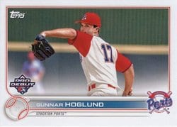 2022 Topps Pro Debut Base Set Gunnar Hoglund #PD-155 card