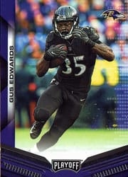 2019 Panini Playoff Base Set Gus Edwards #28 card