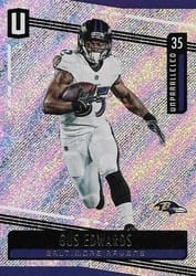 2019 Panini Unparalleled Base Set Gus Edwards #40 card