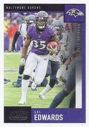 2020 Score Base Set Gus Edwards #50 card