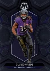 2024 Panini Mosaic Base Set Gus Edwards #121 card