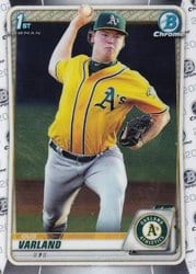 2020 Bowman Chrome Prospects Gus Varland #BCP-38 card