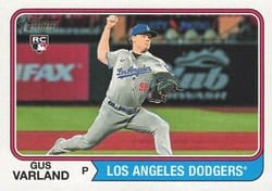 2023 Topps Heritage Base Set Gus Varland #563 card