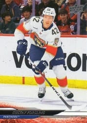 2024-25 Upper Deck Base Set Gustav Forsling #558 card