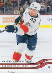 2025-26 Upper Deck Base Set Gustav Forsling #71 card
