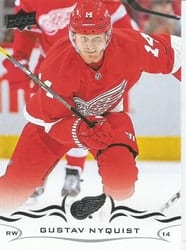 2018-19 Upper Deck Base Set Gustav Nyquist #320 card