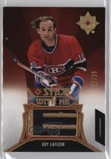 2021-22 Upper Deck Ultimate Collection Stick With Me Guy Lafleur #SWM-GL card