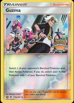 2017 Burning Shadows Guzma #115a card